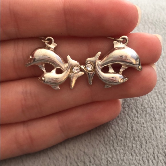 Dolphin earrings - Picture 2 of 2